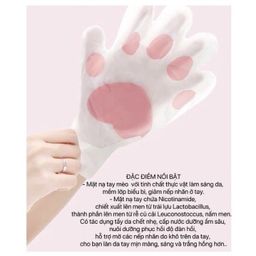 [ RẺ TOP 1] - Combo 10 Mặt Nạ Ủ Tay Con Mèo, Mặt nạ sữa dê, ủ tay Hand Mask Cấp Ẩm Dưỡng Trắng Làm Mềm Da Tay