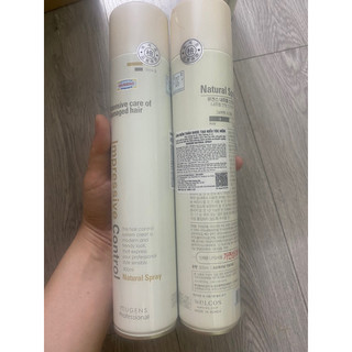 Gôm xịt tóc mềm hàn Quốc tạo kiểu tự nhiên và chăm sóc chuyên sâu tóc hư tổn mugens natural spray
