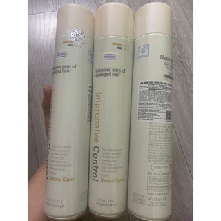 Gôm xịt tóc mềm hàn Quốc tạo kiểu tự nhiên và chăm sóc chuyên sâu tóc hư tổn mugens natural spray