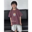 CANDI MIMI Áo phông cotton cộc tay Mickey coffee - Phong cách Hàn Quốc