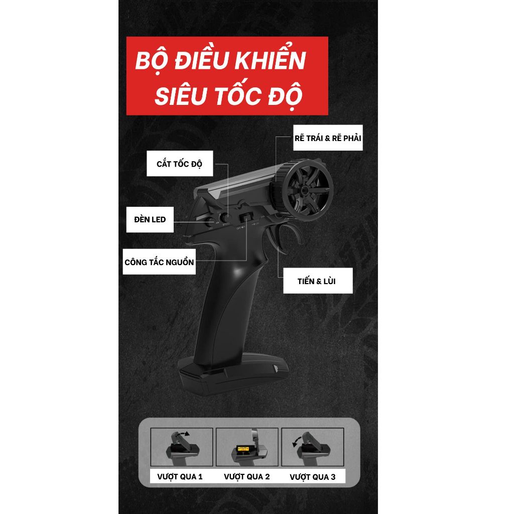 Xe Đua Điều Khiển Từ Xa Drift Racing GTR MOTUL Tốc Độ Cao, Đồ Chơi Ôto Điều Khiển Cho Bé - Đồ Chơi Trẻ Em MIKABI