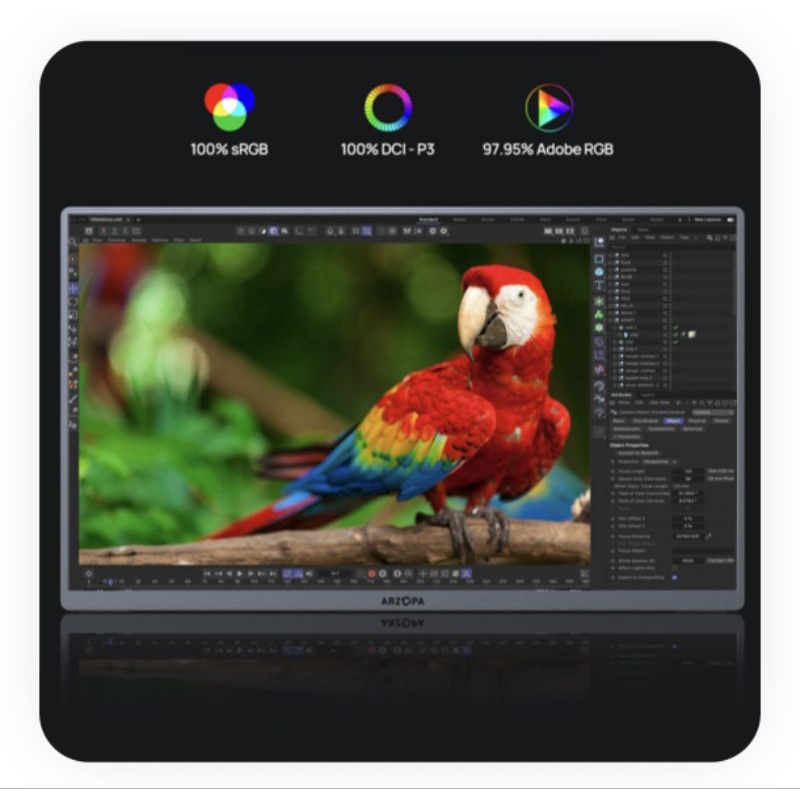 (Hỏa tốc HCM) Siêu phẩm mới ra ARZOPA 13.3inch FHD Oled 60hz srgb100% hợp với mac