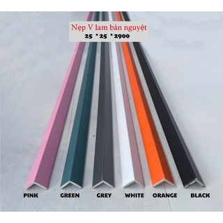 Nẹp nhựa góc v, Nẹp góc, nẹp kết thúc, Nẹp ốp Tường Nẹp Cùng màu ( Dài 1m45)