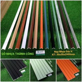 Nẹp nhựa góc v, Nẹp góc, nẹp kết thúc, Nẹp ốp Tường Nẹp Cùng màu ( Dài 1m45)