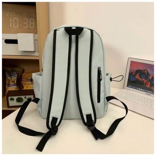 Balo đi học đầy đủ phụ kiện FREESHIP Ba lô ulzzang chống nước B12 Nam Nữ Hàn Quốc