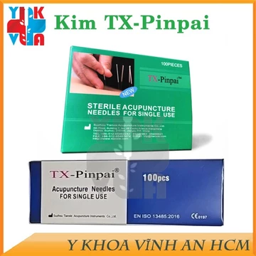 Kim Châm Cứu TX-Pinpai Hộp 100 Kim Cán Thép