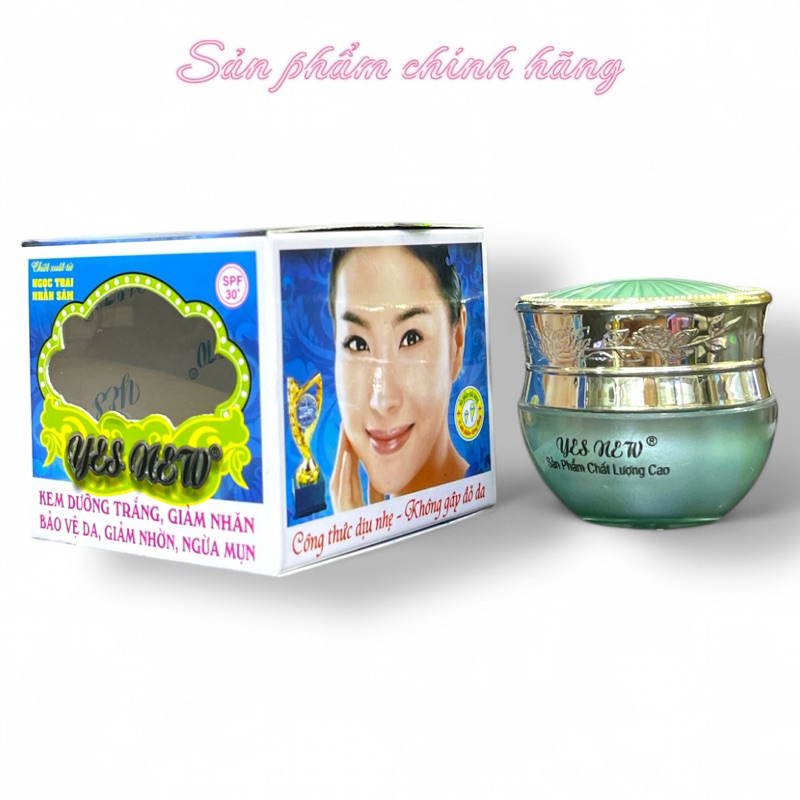 Kem Yes New Dưỡng Trắng, Giảm Nhăn Bảo Vệ Da, Giảm Nhờn, Ngừa Mụn 15gram Chính Hãng