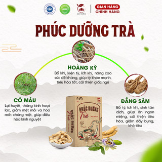Trà tăng cân Phúc dưỡng giúp ăn ngon, ngủ ngon thảo mộc Nam Y đường 35 túi lọc