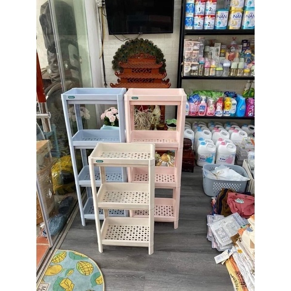 Kệ Osaka 2 tầng 3 tầng 4 tầng Chính Hãng Việt Nhật - Kệ đựng đồ nhà tắm nhà bếp đa năng (mã 5529)
