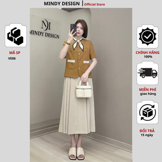 VE06 - Áo khoác cổ tròn - Thiết kế cao cấp MindyDesign