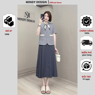 VE06 - Áo khoác cổ tròn - Thiết kế cao cấp MindyDesign