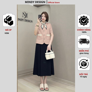 VE06 - Áo khoác cổ tròn - Thiết kế cao cấp MindyDesign