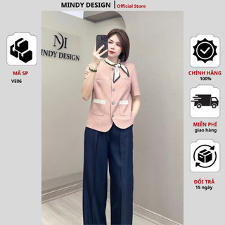 VE06 - Áo khoác cổ tròn - Thiết kế cao cấp MindyDesign