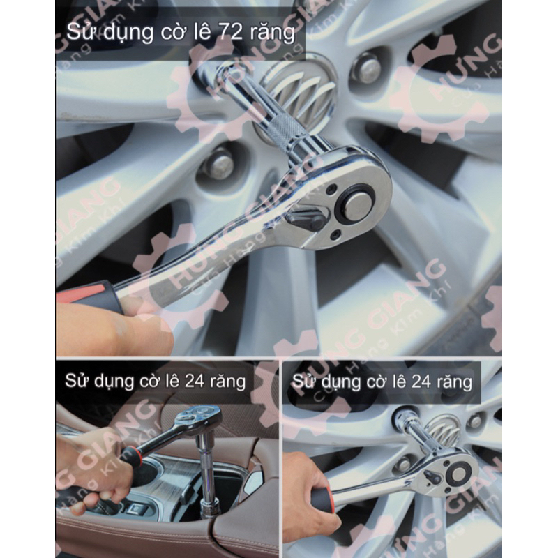 Tay Vặn Ốc Tự Động - Cần Lắc Siết Khẩu 1/2inch 25Cm (Ảnh Thật)