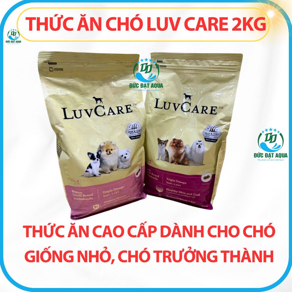 thức ăn LUV CARE 2kg Thức Ăn Cao Cấp Dành Cho Chó Giống Nhỏ, Chó Trưởng Thành hàng nhập thái lan 8