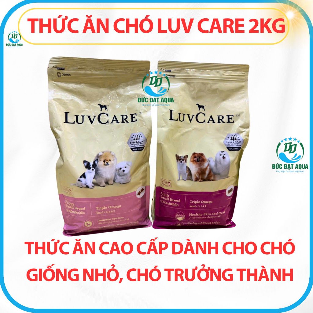 thức ăn LUV CARE 2kg Thức Ăn Cao Cấp Dành Cho Chó Giống Nhỏ, Chó Trưởng Thành hàng nhập thái lan 9