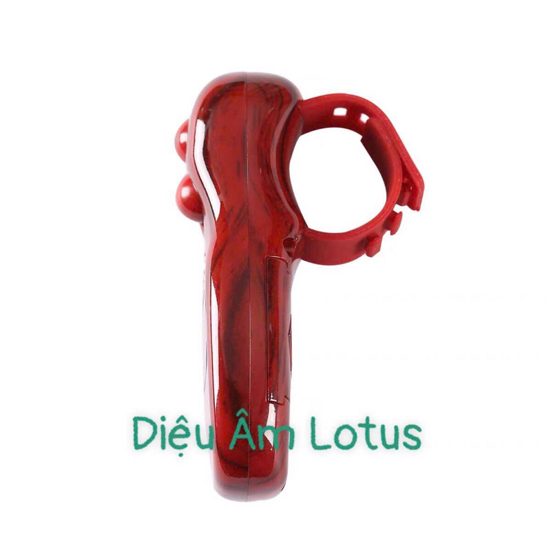 Máy đếm số Niệm Phật dạng chuỗi  lần tay SXH5136 có đèn LED vân gỗ sang trọng thay pin dễ tặng kèm pin