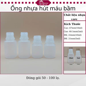 Ống nhựa hút máu bầm, Hút máu mủ siêu hút (100 lọ)-Dụng cụ spa