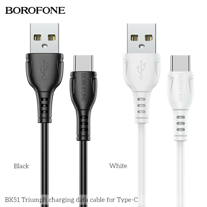 Cáp sạc nhanh Android - IOS - Type-C Borofone BX-51-54 - Dây sạc điện thoại - dây sạc siêu nhanh - cáp sạc usb