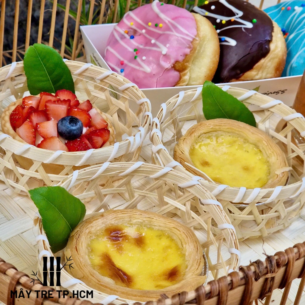 Rổ tre mini đựng bánh, mẹt tre, đựng sản phẩm để bàn đẹp, thân thiện ...
