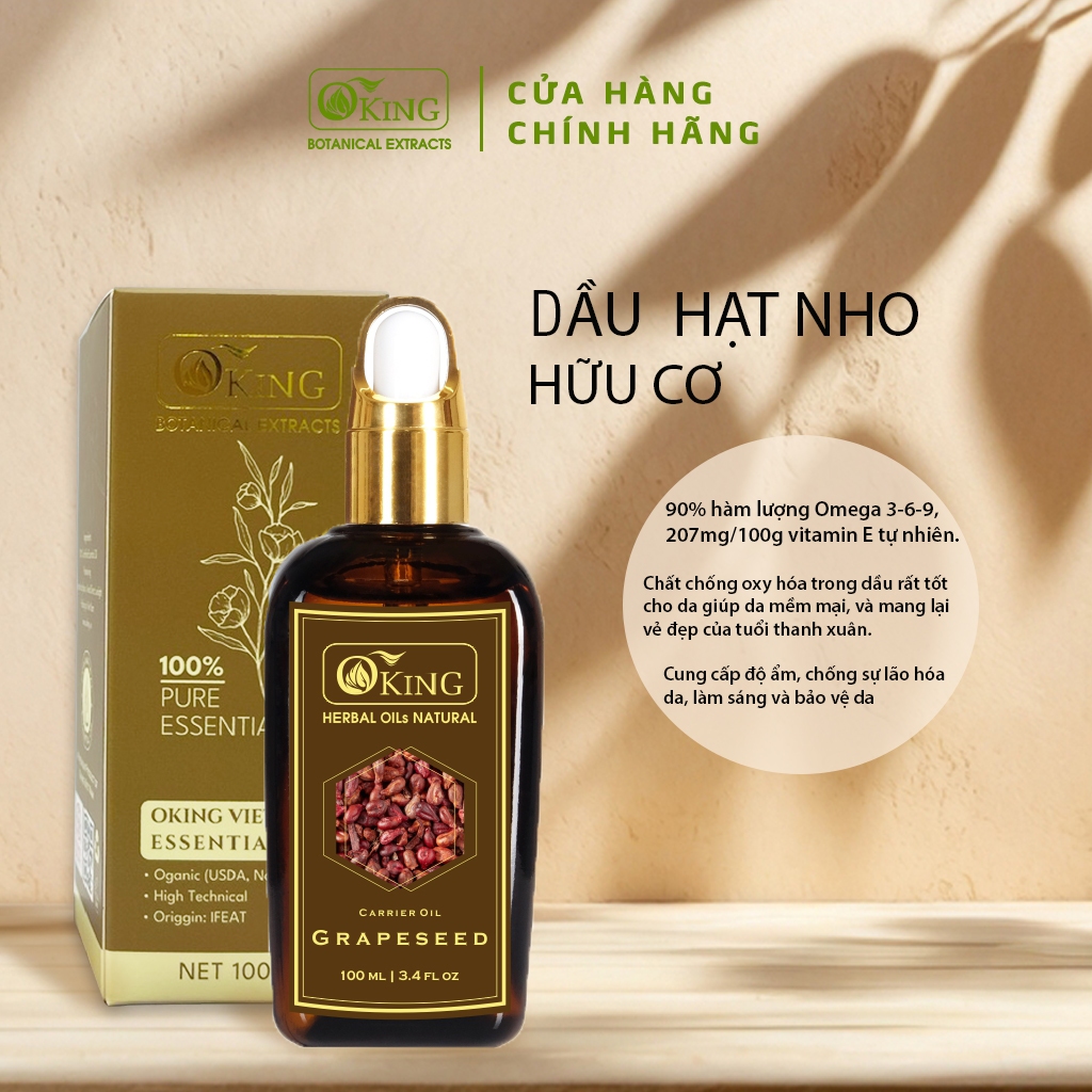 Dầu Hạt Nho nguyên chất | Oking Việt Nam