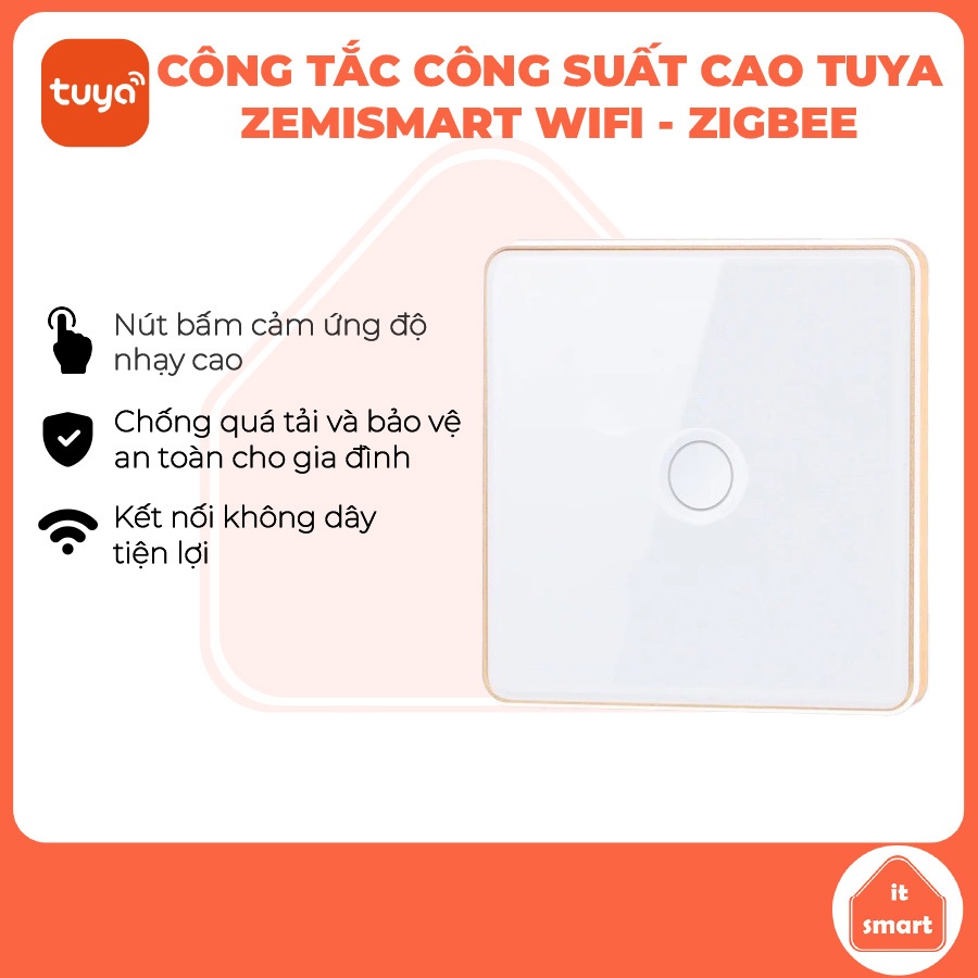 Công tắc thông minh bình nóng lạnh Tuya Zemismart