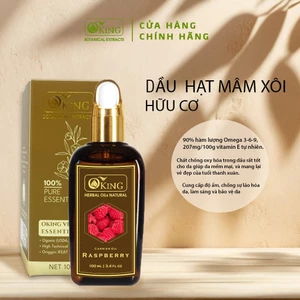 Dầu Hạt Mâm Xôi nguyên chất màu đỏ cam giúp dưỡng da | Oking Việt Nam
