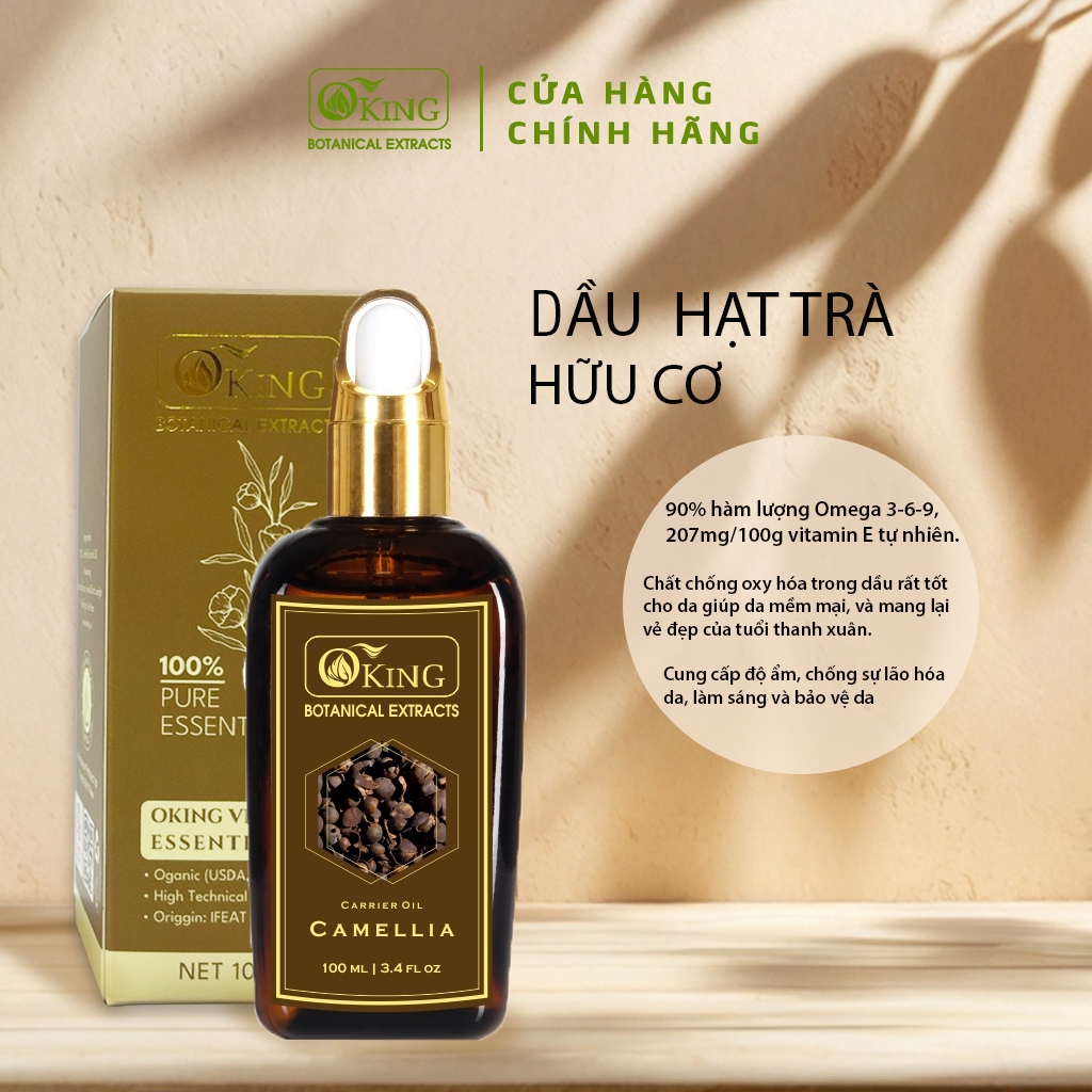 Dầu Hạt Trà nguyên chất làm mềm, dưỡng ẩm | Oking Việt Nam
