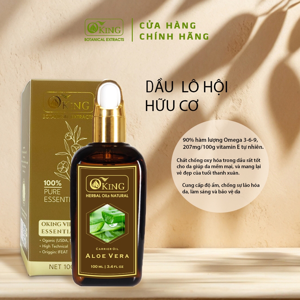Dầu Lô Hội nguyên chất dưỡng da | Oking Việt Nam