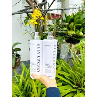 (auth) Cặp dầu gội xả ELLY LUXURY PRO 1000ml  thơm 7 ngày ngăn tóc gãy rụng