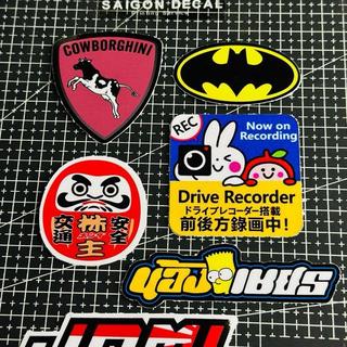 Tem Sticker Japan, Thailand, In Uv Ép Nhiệt |SGDC - 10 Combo|