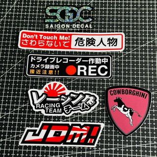 Tem Sticker Japan, Thailand, In Uv Ép Nhiệt |SGDC - 10 Combo|