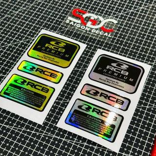 Tem Sticker Dán Phuộc RCB Premium |SGDC - 1 Bộ, Gồm 3 Miếng|