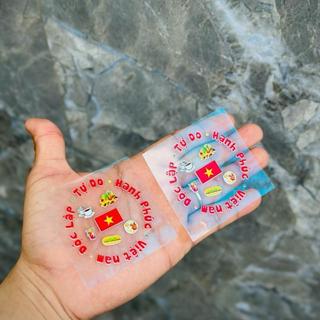 Tem Sticker Độc Lập Tự Do Hạnh Phúc, I Love Viet Nam, Tôi Yêu Việt Nam |SGDC - 1 Cái/Bộ|