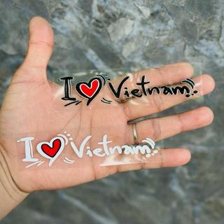 Tem Sticker Độc Lập Tự Do Hạnh Phúc, I Love Viet Nam, Tôi Yêu Việt Nam |SGDC - 1 Cái/Bộ|