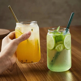 Cốc thuỷ tinh chịu nhiệt hình lon coca - Uống cafe, trà, nước ép, decor