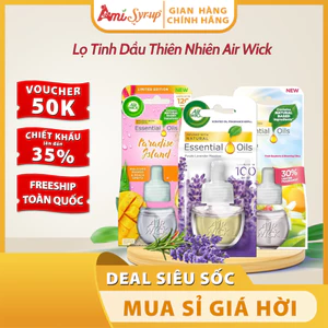 Lọ Tinh Dầu Thiên Nhiên Air Wick Đủ Mùi Hương Nhập Khẩu Châu Âu, Lưu Hương Thơm Lâu, Chai 19ml