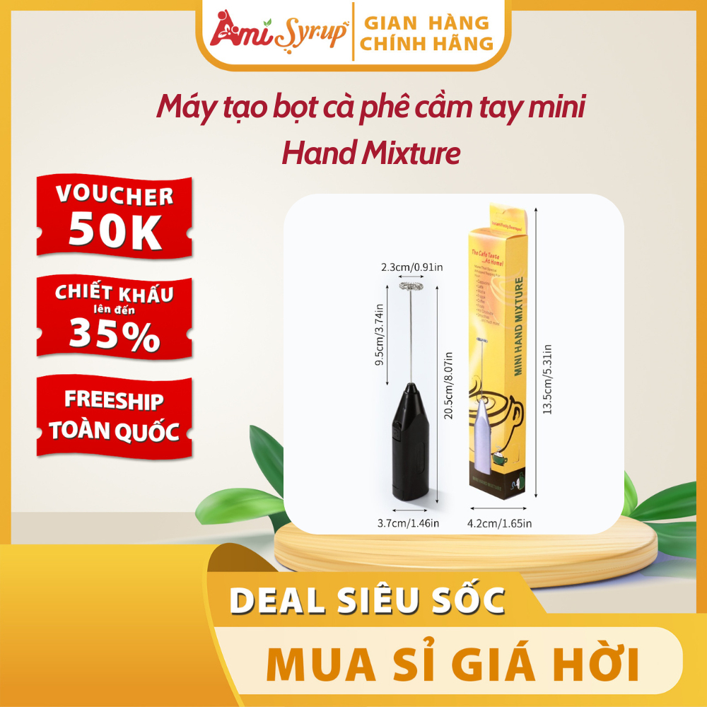 Máy tạo bọt cà phê cầm tay mini Hand Mixture - Máy đánh bọt - Thiết bị máy móc pha chế