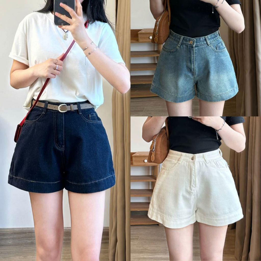 Quần Short  Nữ Joolate Quần short Jean dáng ngắn cá tính cho nữ