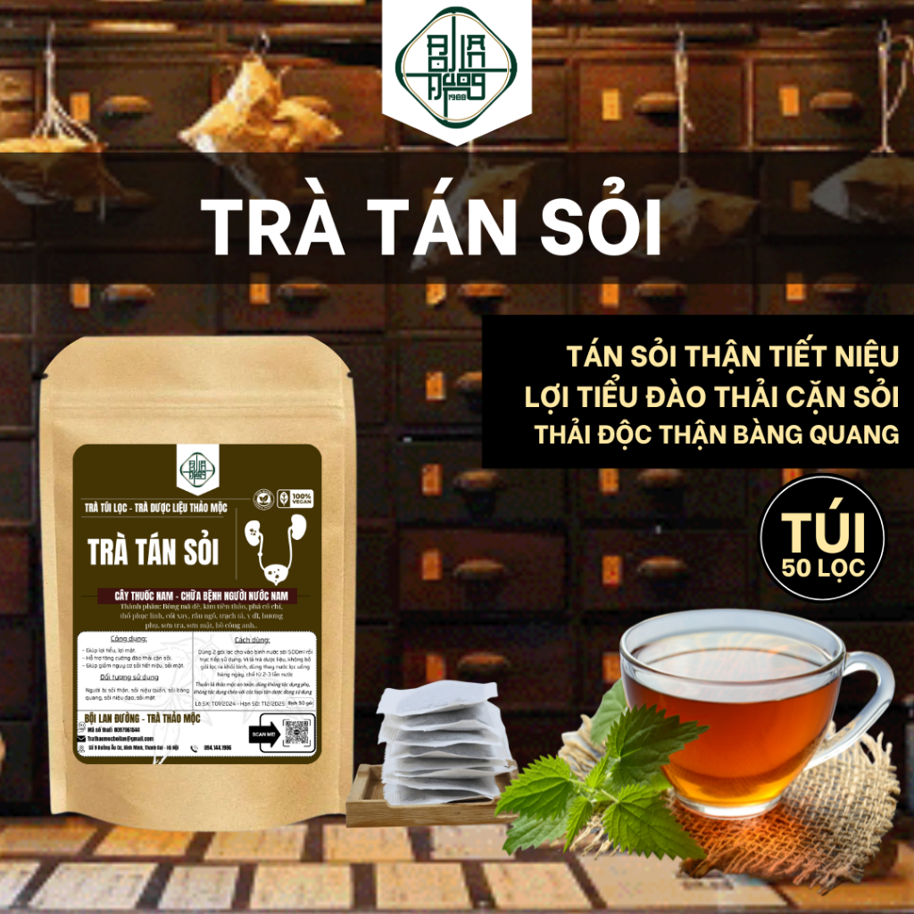 Trà Tán Sỏi - Bội Lan Đường - Túi 50 lọc
