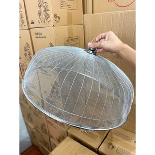 Lồng Bàn Inox Giá Tốt Loại Gia Đình Cao Cấp Dày Dặn Tròn Kích Thước 52Cm