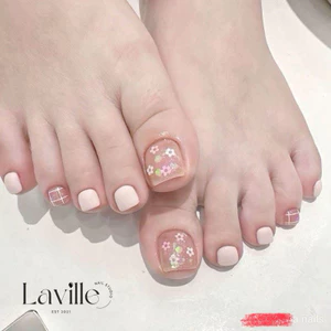 NAIL BOX CHÂN MÙA HÈ VẼ HOA