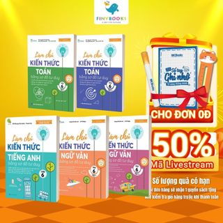 Sách - Tham khảo Lớp 6 - Combo Làm chủ kiến thức bằng sơ đồ tư duy Lớp 6 Toán - Ngữ Văn - Tiếng Anh - TKBooks