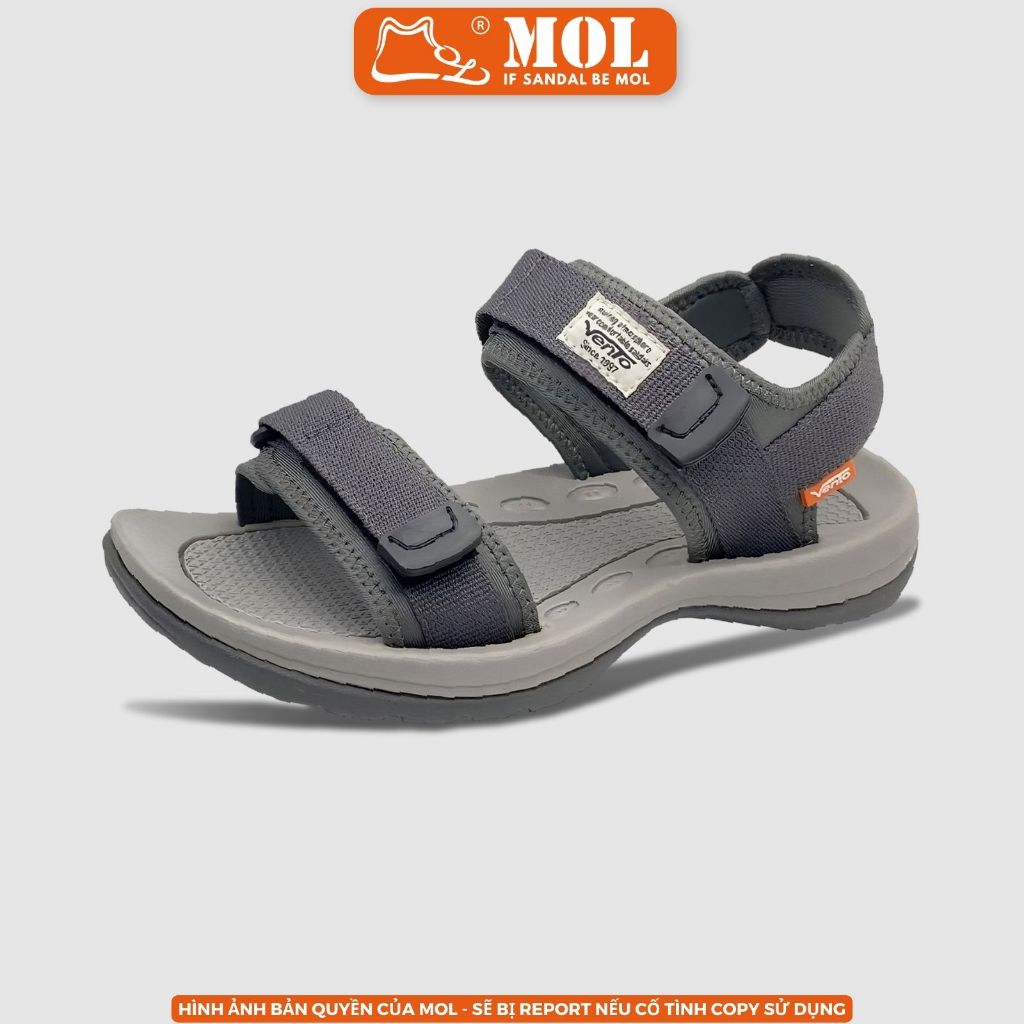 Ảnh Giày sandal nam Vento 2 quai ngang SD7939G màu xám có big size 44 45 | Vento  Leon SD7939 3