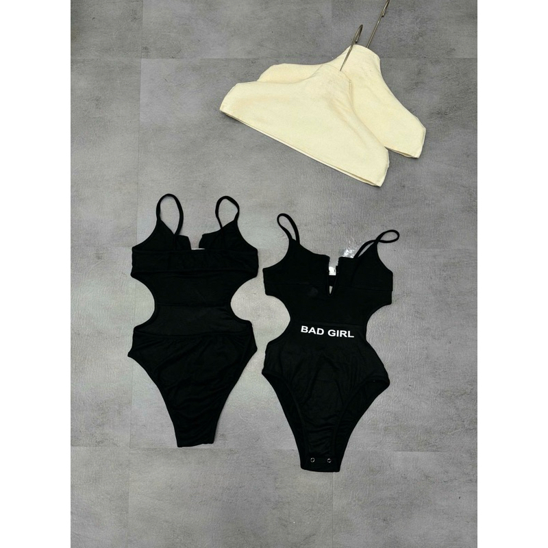 Áo bodysuit 2 dây khoét eo siu chất mix đồ đẹp lắm