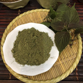 Bột mặt nạ tía tô nguyên chất giúp giảm mụn, ngừa sưng viem, hỗ trọ sáng da, mờ nám, giảm tàn nhang bịch 100gram