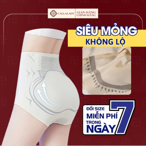 Quần gen nịt bụng Callalady quần lót định hình cạp cao chất đúc su thông thoáng có 4 thanh chống cuộn không lộ viền G001