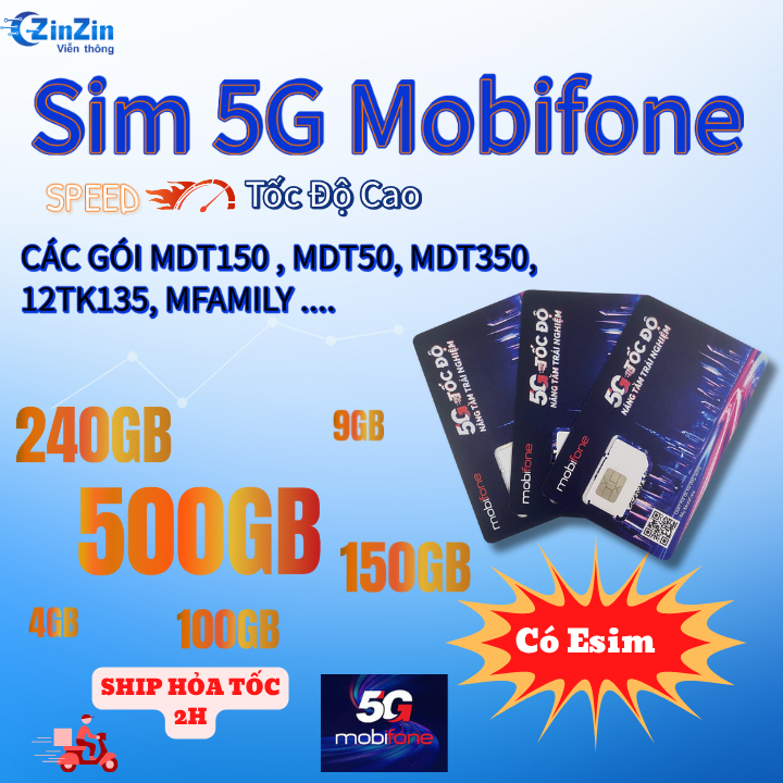 Sim 4G Mobifone Trọn Gói 1 Năm, Sim Mạng 1 Năm Tặng 4GB, 100GB, 150GB ...
