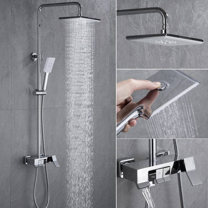 Vòi Sen Cây Tắm Đứng Phím Đàn KROSS Inox SUS304 Nóng Lạnh 3 Chế Độ Xả Nước Chống Bám Cặn Canxi BH 10 Năm