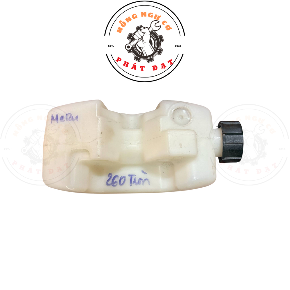 Bình xăng lớn máy cắt cỏ MARUYAMA 26 TRÒN, gài bụng, nhựa nguyên sinh dày như zin, vừa khớp